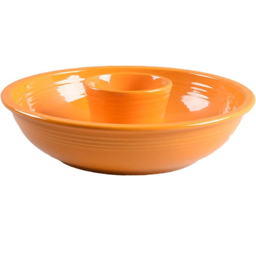 Open Box Homer Laughlin Fiesta Butterscotch (Intro 2020) (2 Piece) Chip & Dip Set 11855059