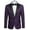 1- Purple, variant on COOFANDY Men's Floral Party Dress Suit Stylish Dinner Jacket Wedding Blazer One Button Tuxdeo