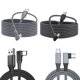 thumbnail image 5 of Moyic Cable de carga VR tipo C, línea de fecha, Cable móvil, bolsillo, adaptador de auriculares de música de viaje, reemplazo para Videojuegos y accesorios Negro 5 Mio, 5 of 8