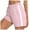 Pink 1, variant on Kaemgyyd Athletic Shorts for Women Cute Colorblock High Waisted Running Workout Gym Drawstring Sweat Shorts with Pockets