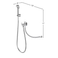 thumbnail image 2 of DAX Bidet Valve Spout Kit With Sprayer, Chrome, 2 of 5