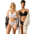 thumbnail image 5 of Sexyfree Lace Bra and Panty Set Sexy Lingerie Hook & Eye Underwear (No Padded）, 5 of 7