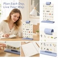 thumbnail image 3 of Standing Desk Calendar with Flip Clip Holder, 2026- 2027 Monthly Planner with US Holidays Daily Note & Home Planning Function, 3 of 5