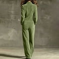 thumbnail image 5 of Wenini Women's Loose Stand Collar Long Sleeve Jumpsuit Front Zipper Wide Leg Jumpsuit with Pockets 2026 Trendy Casual Lounge Clothing, 5 of 7