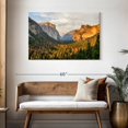 thumbnail image 3 of Elephant Stock Yosemite Valley At Sunrise Wall Art - Horizontal Canvas Wall Art - Living Room Wall Decor - Nature Canvas - Yellow And Green Decor - 45" x 30", 3 of 8