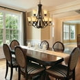 thumbnail image 4 of Wry Lighting Torbellino 9-light Chandelier in Cordoban Bronze, 4 of 5