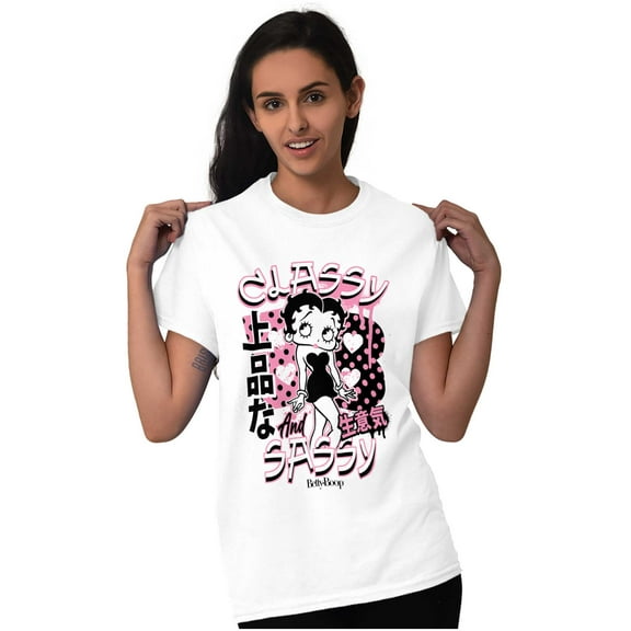 Kanji Betty Boop Classy and Sassy Women's Graphic T Shirt Tees Brisco Brands S