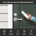 thumbnail image 5 of Restored Wyze Lock Smart Lock Wi-Fi Retrofit Deadbolt with App/Keypad/Voice Assistant Access - Silver (Refurbished), 5 of 7