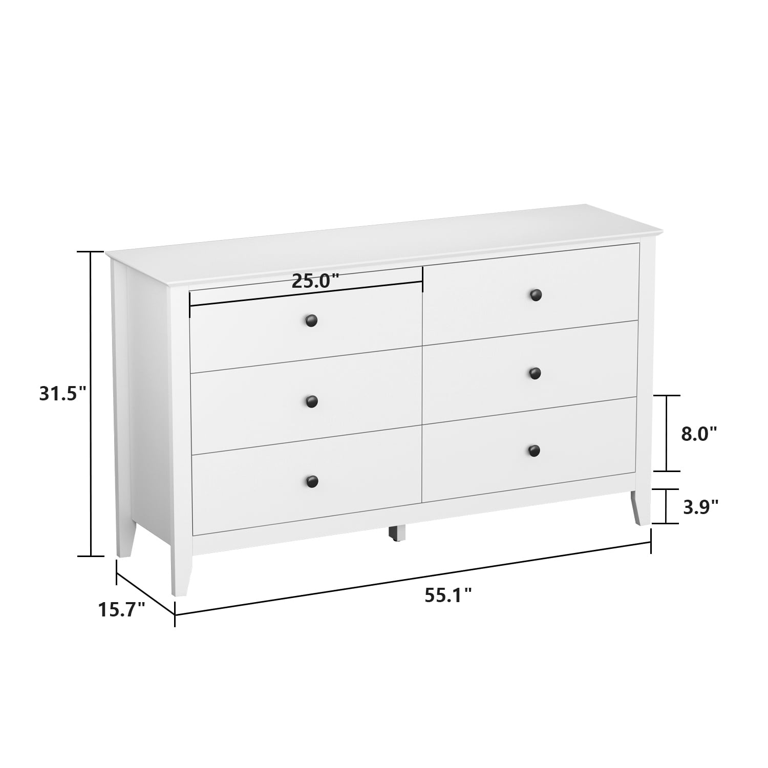 Hemnes 6 sale drawer chest dimensions