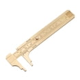 thumbnail image 3 of LHCER Caliper Ruler, mm/inch Vernier Caliper,1pc Brass Sliding Gauge Vernier Caliper Ruler Measuring Tool Double Scales mm/inch, 3 of 8
