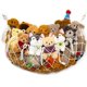 thumbnail image 1 of Red de almacenamiento para animales de peluche YKBU, macramé, 125 cm, W, color crema, 1 of 7