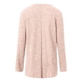 thumbnail image 7 of Fiaer Plus Size Cardigans Sweaters for Women Long Sleeve Solid Color Fashion Loose Fit Cozy Open Front Tops Pink S, 7 of 7