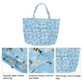 thumbnail image 3 of Bolsa de suministros para proyectos de tejido bolsa de ganchillo de viaje de gran capacidad tela Oxford elegante informal azul con bolsillos para agujas de tejer para ANGGREK Otros, 3 of 8