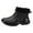 Black, variant on Men's Rain Shoes Fashionable Short Rain Shoes Thickened Rain Boots for Comfort and Style