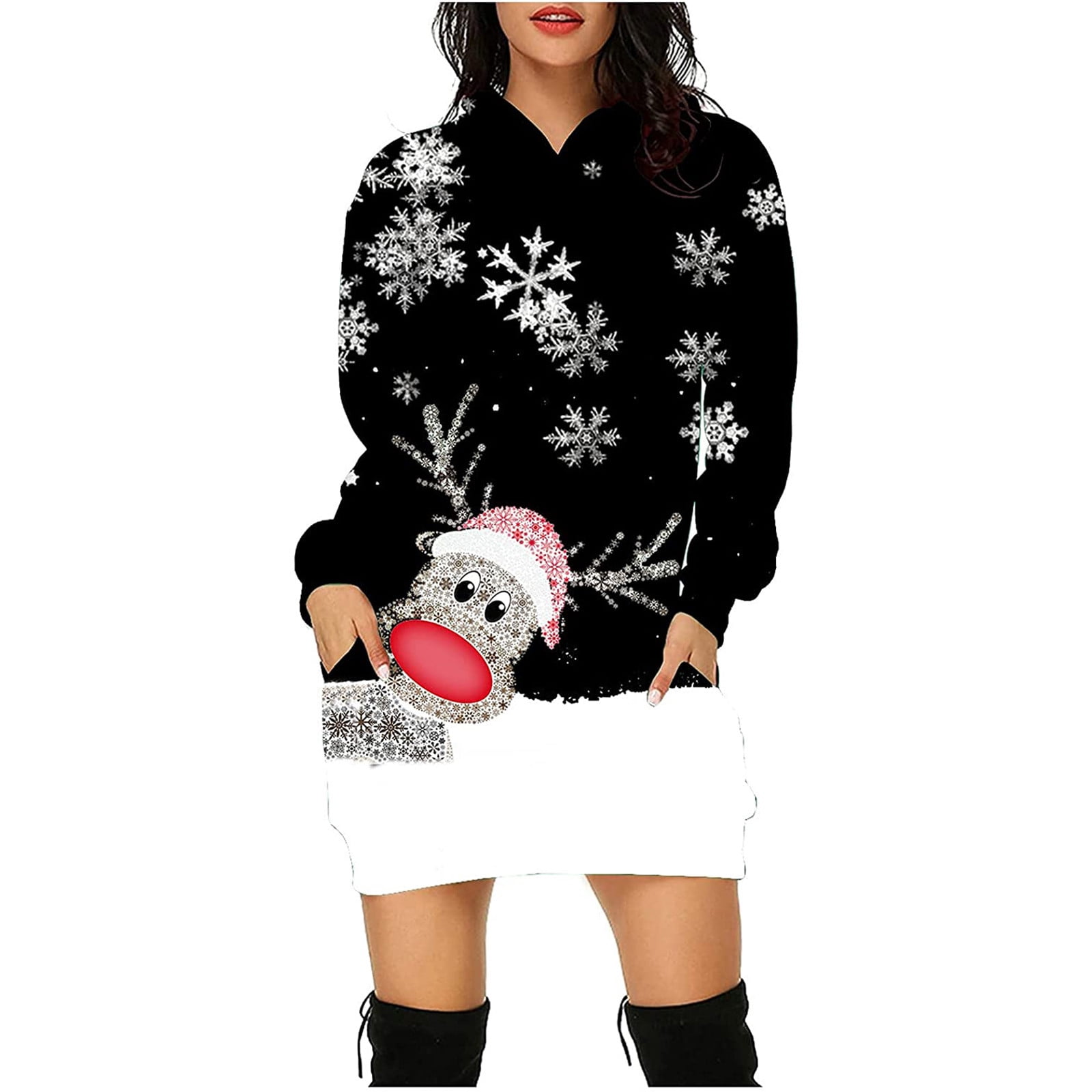 Christmas Sweater Dress Girls