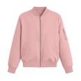 thumbnail image 3 of Women's Bomber Jackets,&nbsp;Lightweight Long Sleeve Zip up Coat, Fashion Casual Windbreaker Fall Jackets with Pockets Outerwear, 3 of 6