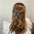 thumbnail image 3 of Women's Flexible Dovetail Flower Hair Clip Accessory Multicolor One Size, 3 of 4
