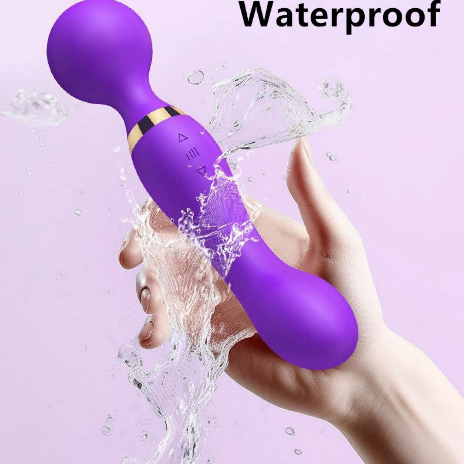 Multispeed Rechargeable Vibrating Massager Wand Personal Full Body Therapy with Silicone ABS Plastic