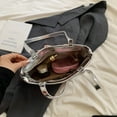 thumbnail image 2 of Bolso para Mujer Con Lazo Cuero PU Viajes Al Aire Libre (plata), 2 of 7