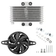 thumbnail image 1 of Motorcycle Engine Oil Cooler Fan Cooling Radiator Aluminum 125Ml Universal for Motorcycle Dirt Bike ATV, 1 of 5