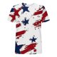 thumbnail image 4 of Camisetas de Manga Larga de los Hombres de Algodón Impresión Fallow Cuello Redondo Camiseta de Manga Corta, Unisex Casual Moda Superior, Mano Lavado Primavera Verano, 4 of 5