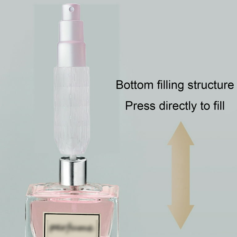 5ml Mini Spray Bottle Perfumes Bottle Faucet Perfume Refillable Bottle Travel Atomizer,For Outdoor Travel, Size: 9, Silver