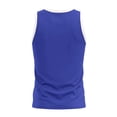 thumbnail image 5 of Clossjun Men's Tank Top Slim Fit Muscle Contrast Sleeveless Shirts Lightweight Breathable Blouses For Gym Workout Sports Royal Blue L, 5 of 6