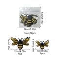 thumbnail image 3 of Todaioua 12 Pcs 3D Bee Decorations, Double Layer Glitter Honey Bee Stickers Wall Decor, Realistic Shining Big Bumble Bees Cutouts Decals for Home, Party, Classroom, Outdoor Themed Decor, 3 of 6