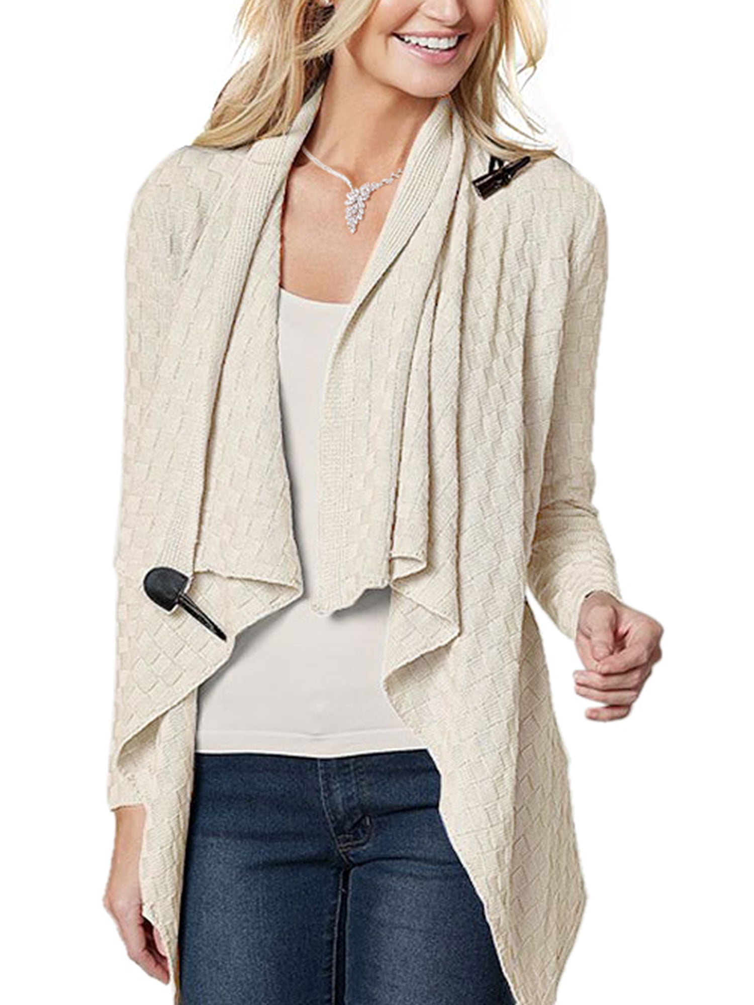 Cardigan Knit Wrap Shawl Sweater Tops 