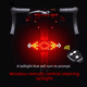 thumbnail image 1 of Señal de giro de bicicleta Luz trasera de bicicleta recargable por USB Luz de advertencia de señal de giro con control remoto inalámbrico LED Equipo de conducción, 1 of 5