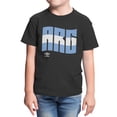 thumbnail image 2 of Umbro Kids Argentina Wavy Logo T Shirt (Black, XS-XL), 2 of 4