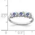 thumbnail image 2 of 925 Sterling Silver Rhodium-Plated Tanzanite and Diamond Ring, 2 of 2