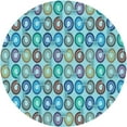 thumbnail image 1 of Ahgly Company Machine Washable Indoor Round Transitional Beetle Green Area Rugs, 7' Round, 1 of 7