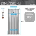 thumbnail image 4 of Techni Home Loft Series 48" W Premium Double Walled Foldable Accordion Doors, Walnut, 4 of 8