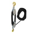 thumbnail image 1 of LOVIVER Rope Hoist Pulley Rope Pulley Hoist Wheel Block and Tackle System Lifting Pulley 4 wheels 20M black, 1 of 8