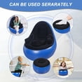 thumbnail image 5 of Thickened Inflatable Couch with Armrest＆Ottoman, Blow Up Lounger Chair,Folding Air Chair for Adults,Inflatable Lazy Sofa Perfect for Rooms, Camping or Home(Without Pump,Blue), 5 of 14