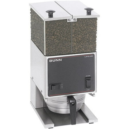 BUNN LPG2E, Low Profile Portion Control Commercial Coffee Grinder with 2 Hoppers, 26800