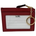 thumbnail image 2 of Coach Women's Crossgrain Leather Mini Skinny ID Card Case (Red), 2 of 2