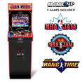 thumbnail image 2 of Arcade1Up NBA Jam Deluxe 2-Player Control Panel Arcade Machine - 3 Classic Games, Retro Game Console for Home, Tall Cabinet with 17-Inch Screen, Stand Up Video Game for Game Room, 2 of 10