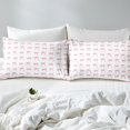 thumbnail image 4 of Erosebridal Bowknot Sheet Set King for Teens, Princess Ribbon Bedding Sets King Size, Cartoon Decor 4pcs, 4 of 7