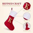 thumbnail image 2 of Unique Bargains Double Layer Modern Cozy Reindeer Christmas Stocking Letter K 18", 2 of 5