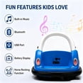 thumbnail image 3 of Ambifirner Electric Ride On Bumper Car Kids 12V for Toddlers, Bumping Toy Cars, DIY Sticker Baby Toy Gifts, Remote Control, Bluetooth, 360 Spin, 3 of 6
