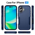 thumbnail image 7 of For iPhone 17 Case, iPhone 17 Case Dual Layer Hard PC Soft TPU Bumper Full Body Heavy Duty Shockproof Strong and Durable Rugged Phone Case for iPhone 17,Dropproof,Dust-Proof,E, 7 of 7