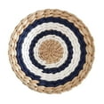 thumbnail image 1 of Cesta tejida para decoración de pared, bandeja tejida, decoración de mimbre de ratán, cesta de pared bohemia para 30 cm estilo A, 1 of 9