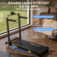 thumbnail image 3 of YPOO Fitness Walking Pad with Handle, Foldable 6.3 MPH Walking Pad with 13% Incline for Home & Office, 330 LBS Capacity, 3 of 12