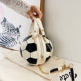 thumbnail image 3 of Bolso Hombro para Mujer Bandolera PU A La Bolsos Cruzados Elegantes Con Cadena Baloncesto Redondos Simples, 3 of 9