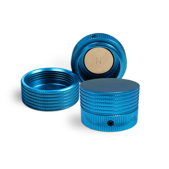 Pool Chalk Holder - Aluminum Round Chalk Holder, Magnetic Chalk Holder Use with TAOM Pyro | Portable Taom v10 Chalk Organizer for Billiards Pool Accessories