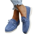 thumbnail image 4 of Wensltd Loafers for Women Wide Width Comfort Work Shoes Fashion Casual Women Flat Shoes, 4 of 7
