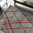 thumbnail image 5 of HR HANDCRAFT RUGS HR Modern Geometric Diamond Pattern Contemporary Abstract Area Rug Lava - 5' X 7', 5 of 5
