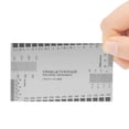 thumbnail image 4 of Stainless Steel Guitar String Action Ruler String Ruler Guitar Measuring Gauge Tool 89*51mm for Classical Electric Acoustic Guitar Bass Mandolin Banjo String Instruments, 4 of 7